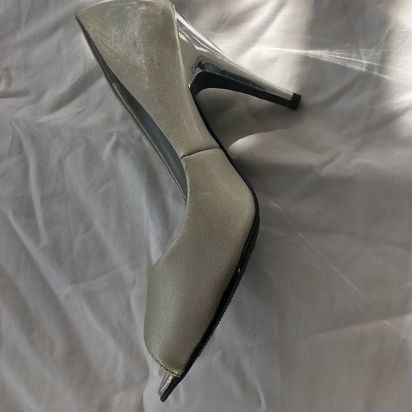 Sliver open toe high heels - Picture 2 of 4